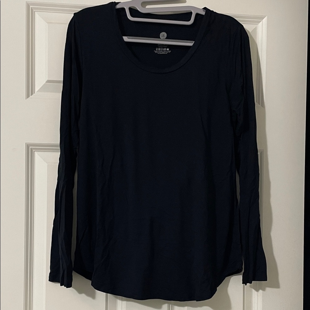 Kindred Bravely Classic Breastfeeding Friendly Black Long Sleeve Top